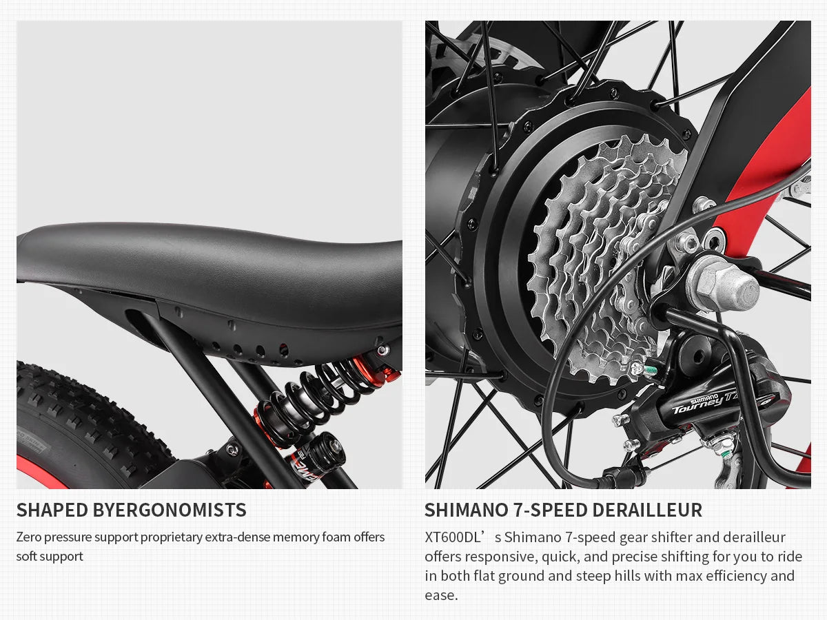 1000W 52V Fat Tire E-Bike