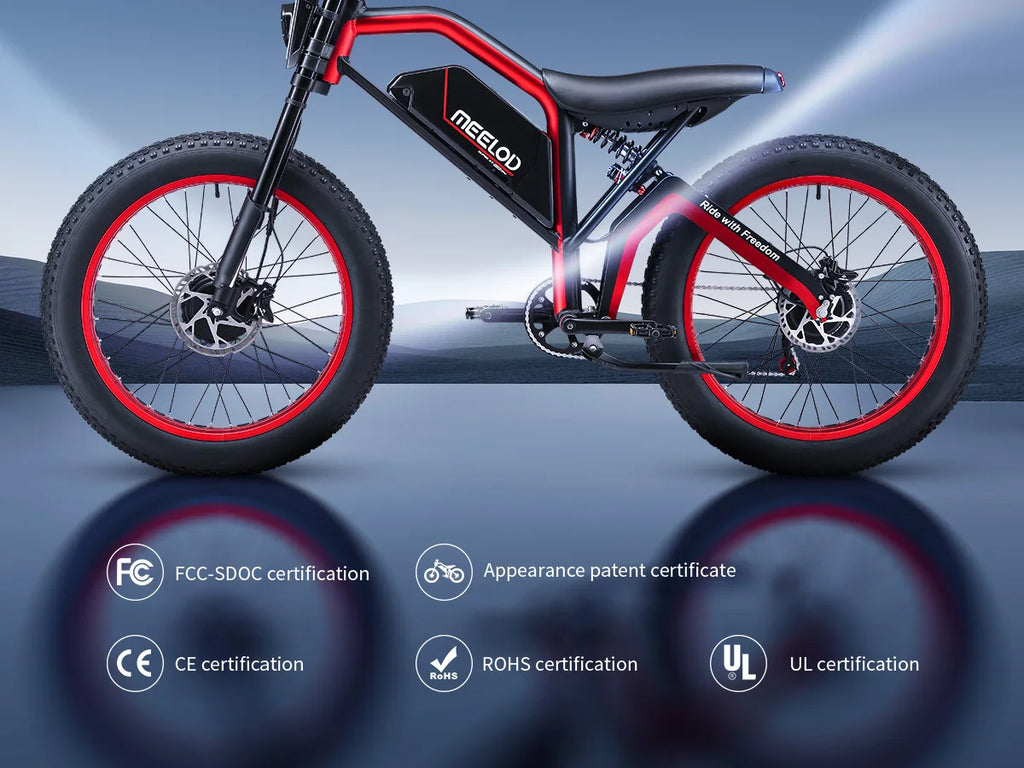 1000W 52V Fat Tire E-Bike