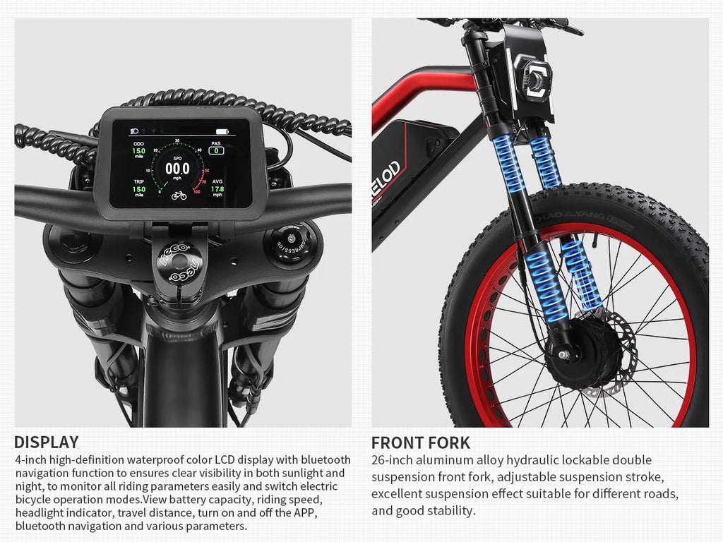 1000W 52V Fat Tire E-Bike