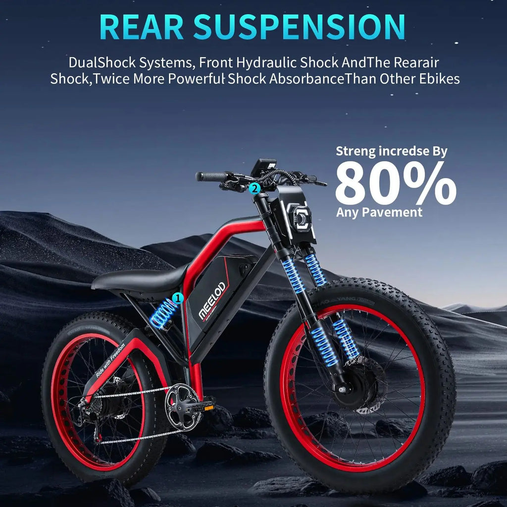 1000W 52V Fat Tire E-Bike