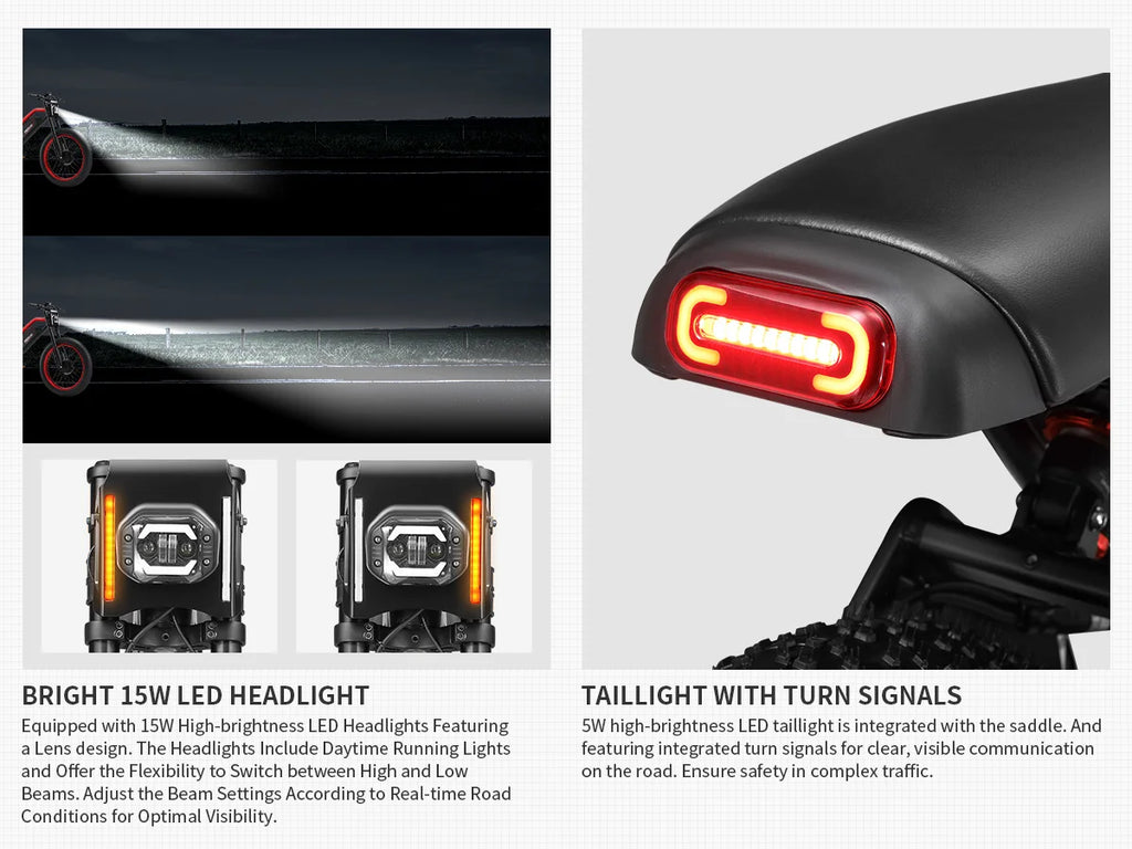 1000W 52V Fat Tire E-Bike