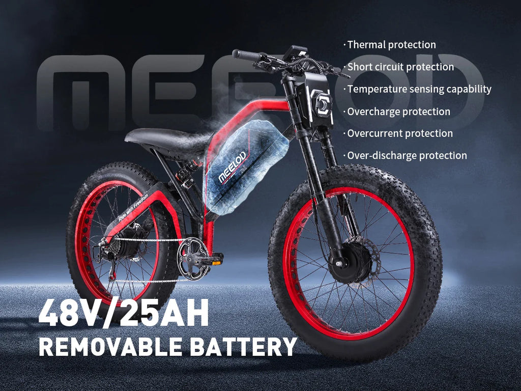 1000W 52V Fat Tire E-Bike