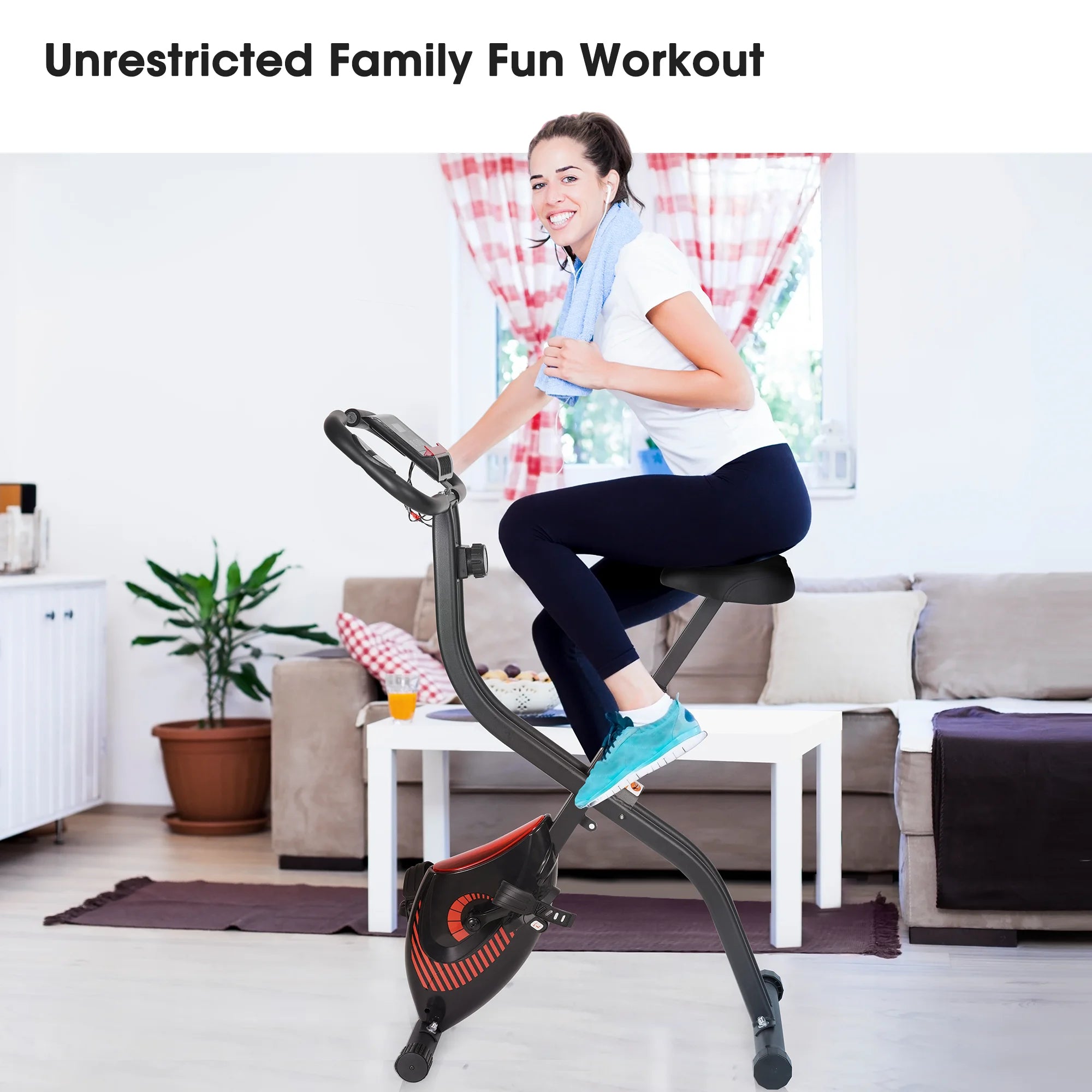 Folding Stationary Exercise Bike