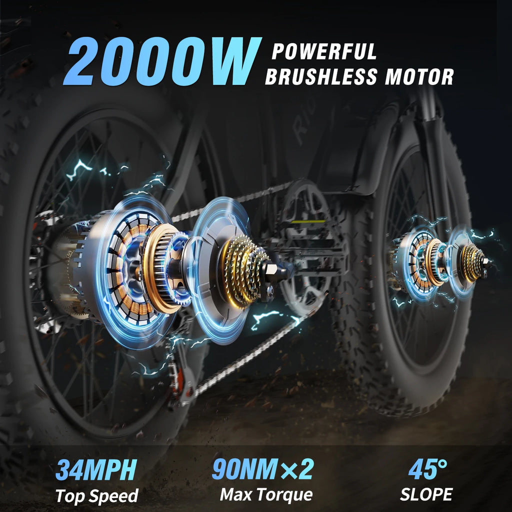 2000W 52V Fat Tire E-Bike