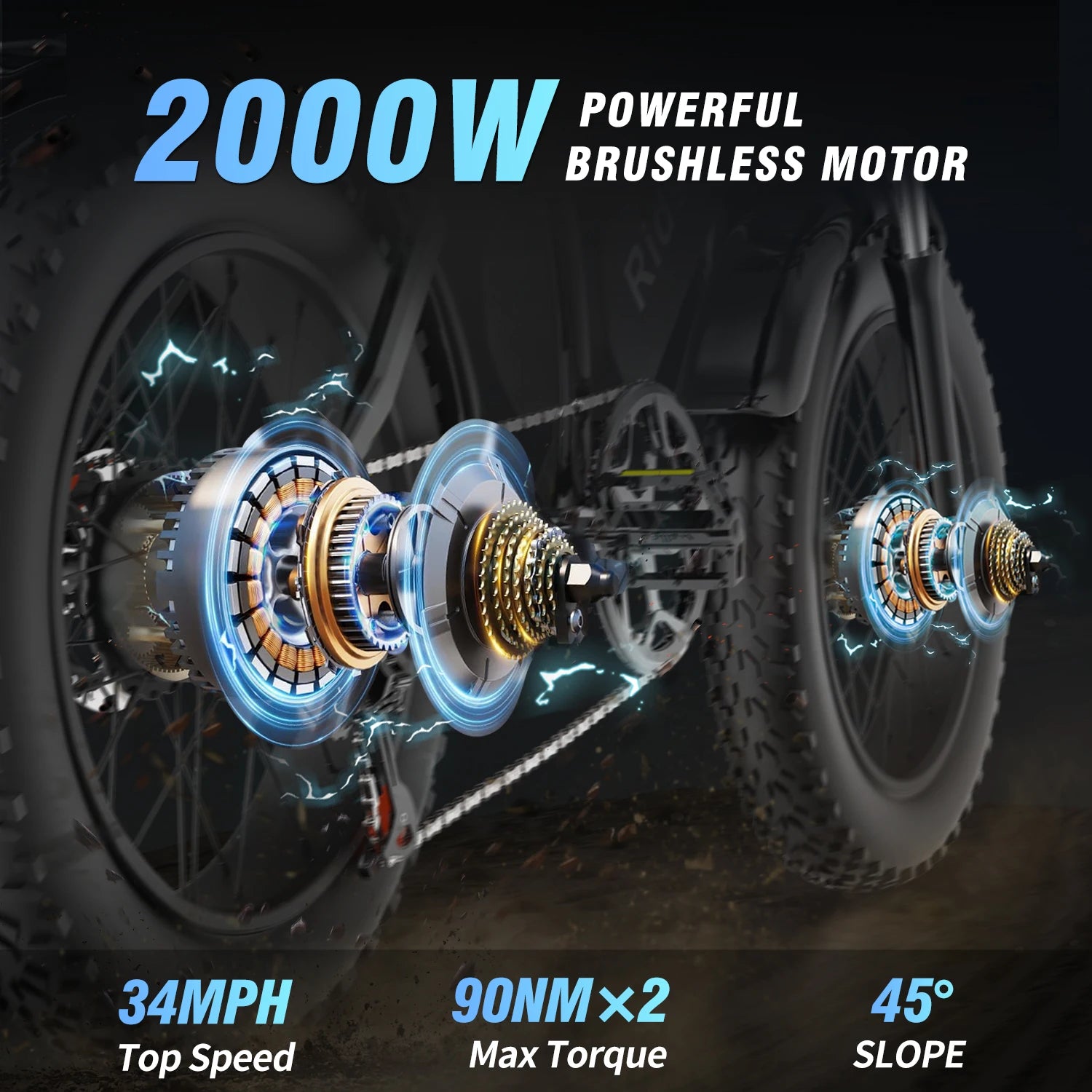 2000W 52V Fat Tire E-Bike