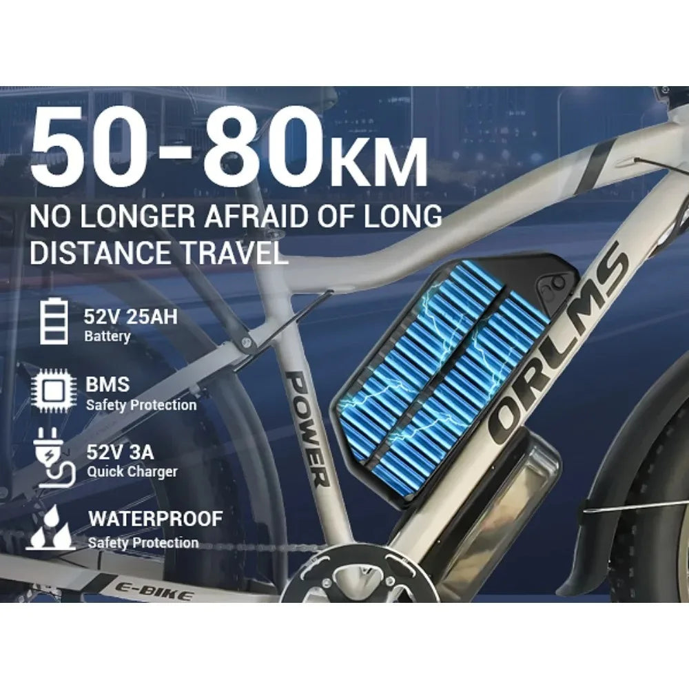 ORLMS MX500 3000W 52V E-Bike