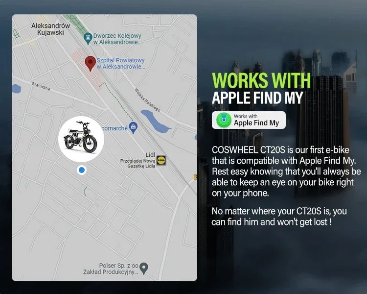 COSWHEEL CT20S 60V 27.5Ah Fat Tire E-Bike