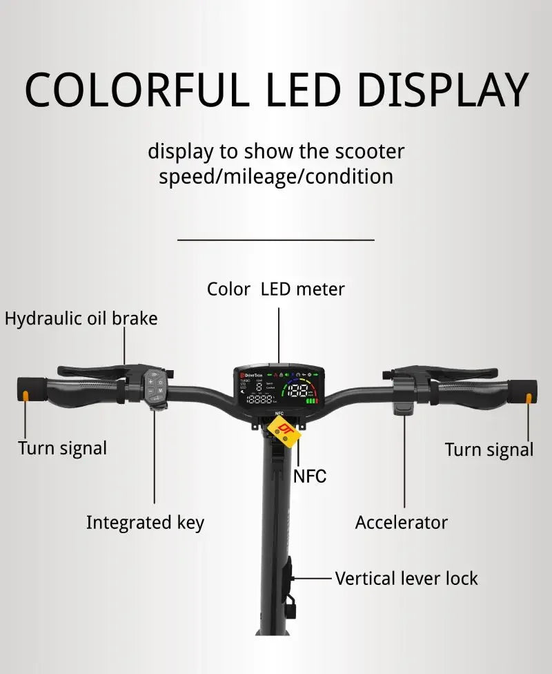 1900W 60V Fat Tire E-Scooter