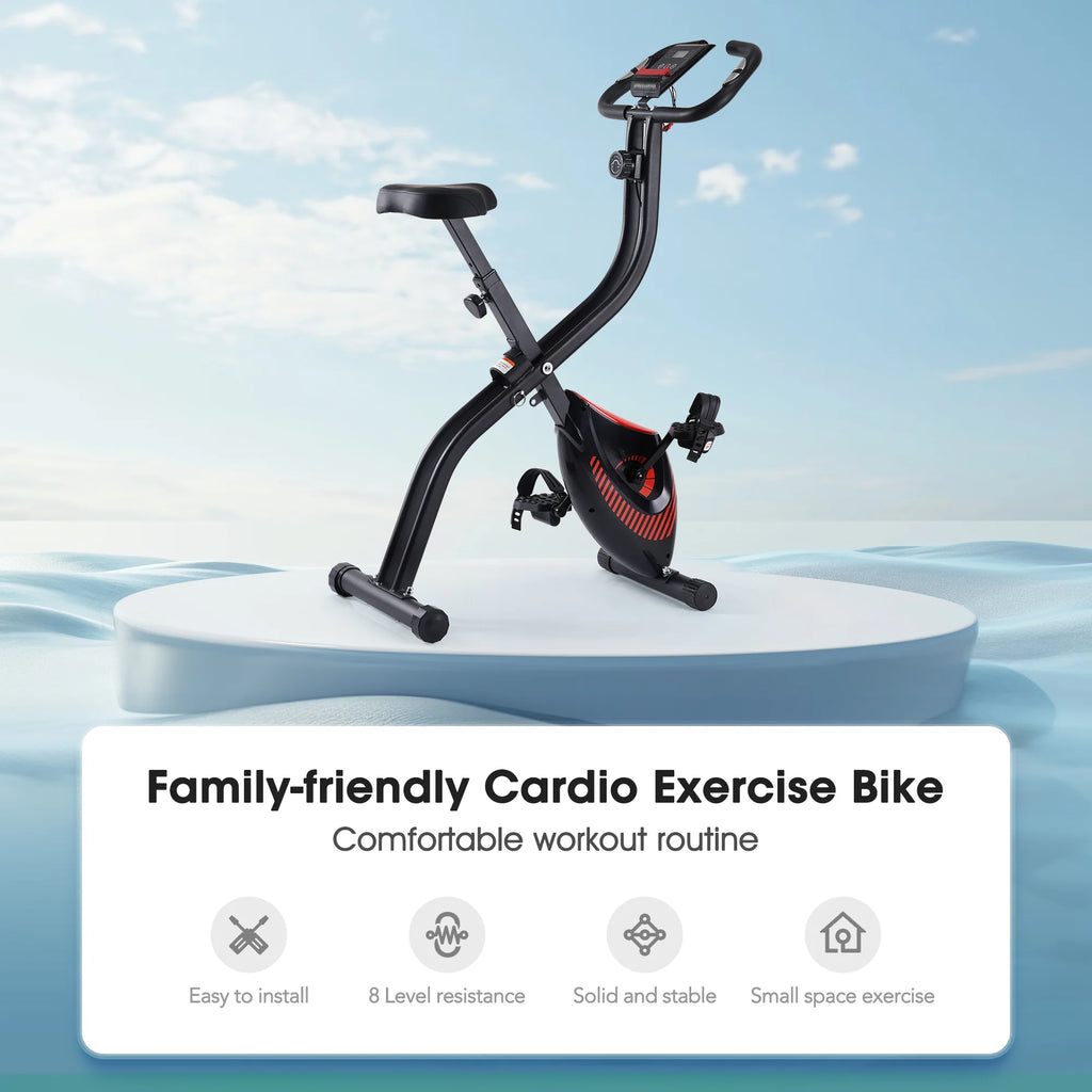 Folding Stationary Exercise Bike