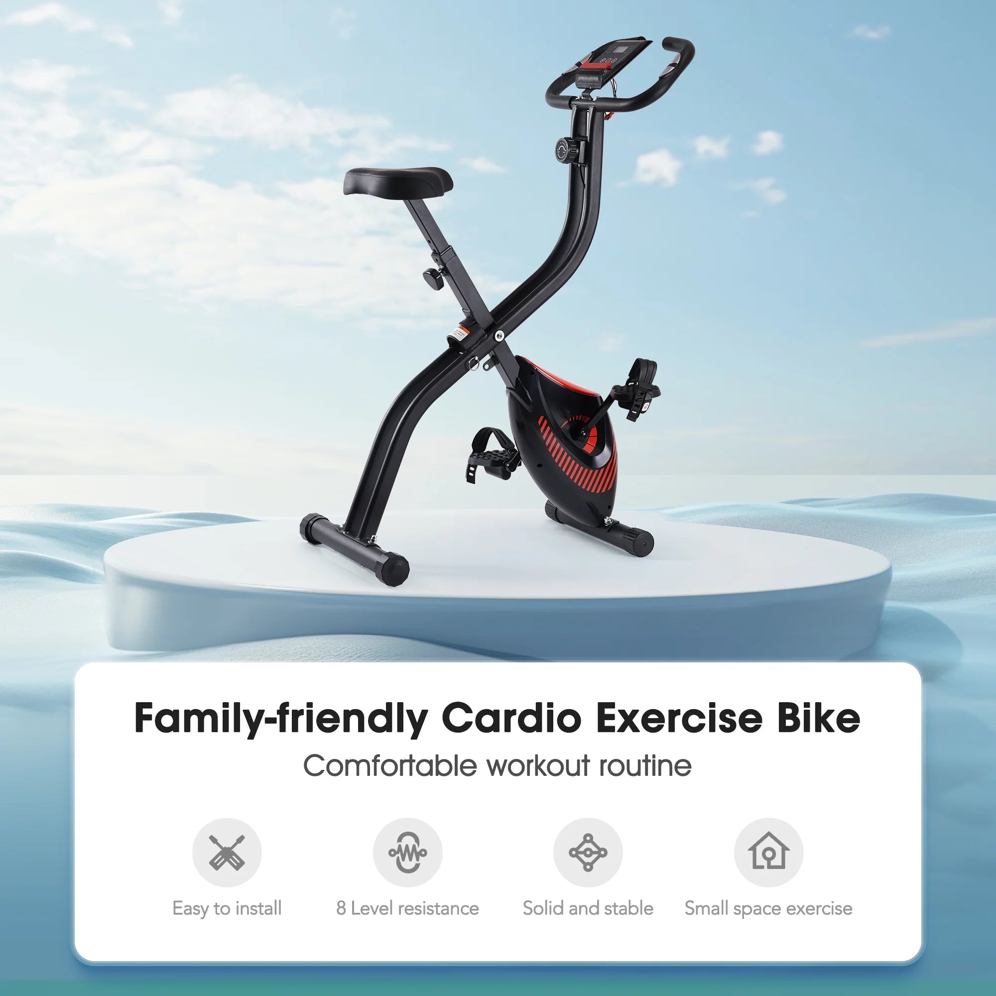 Folding Stationary Exercise Bike