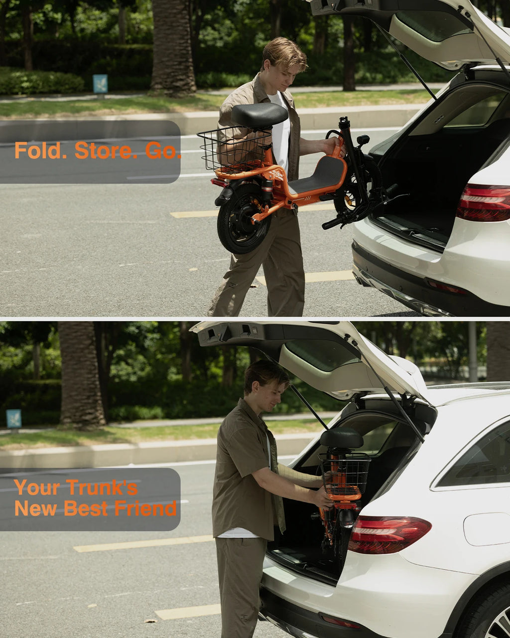 500W E-Scooter w/ Basket