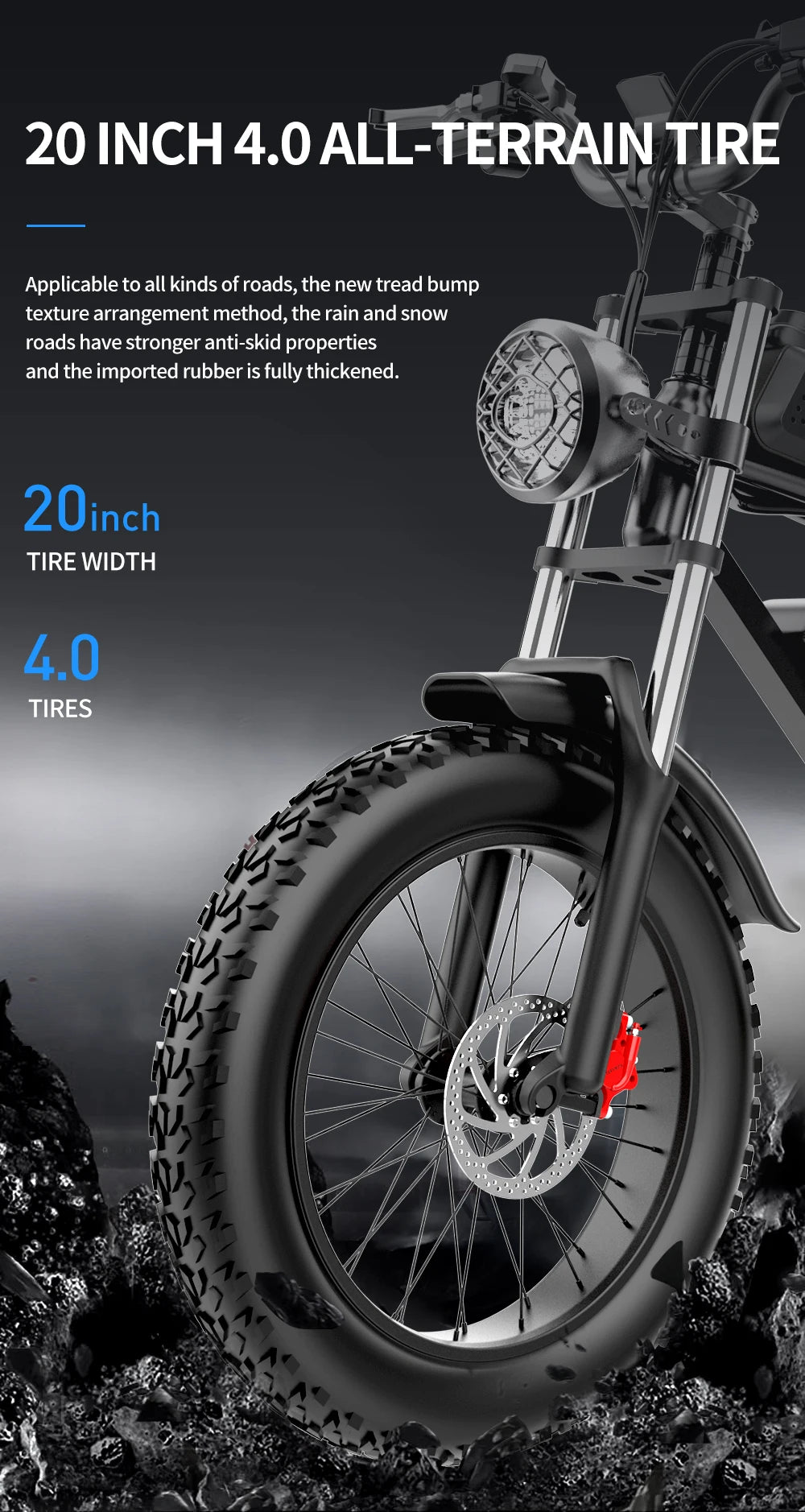 2000W 52V Fat Tire E-Bike