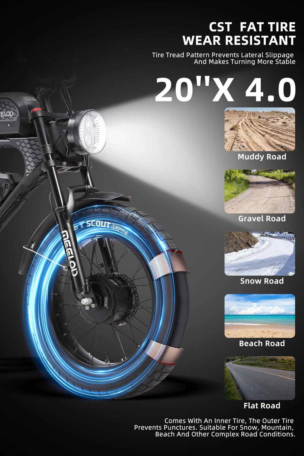 MAX 1200W 48V Fat Tire E-Bike