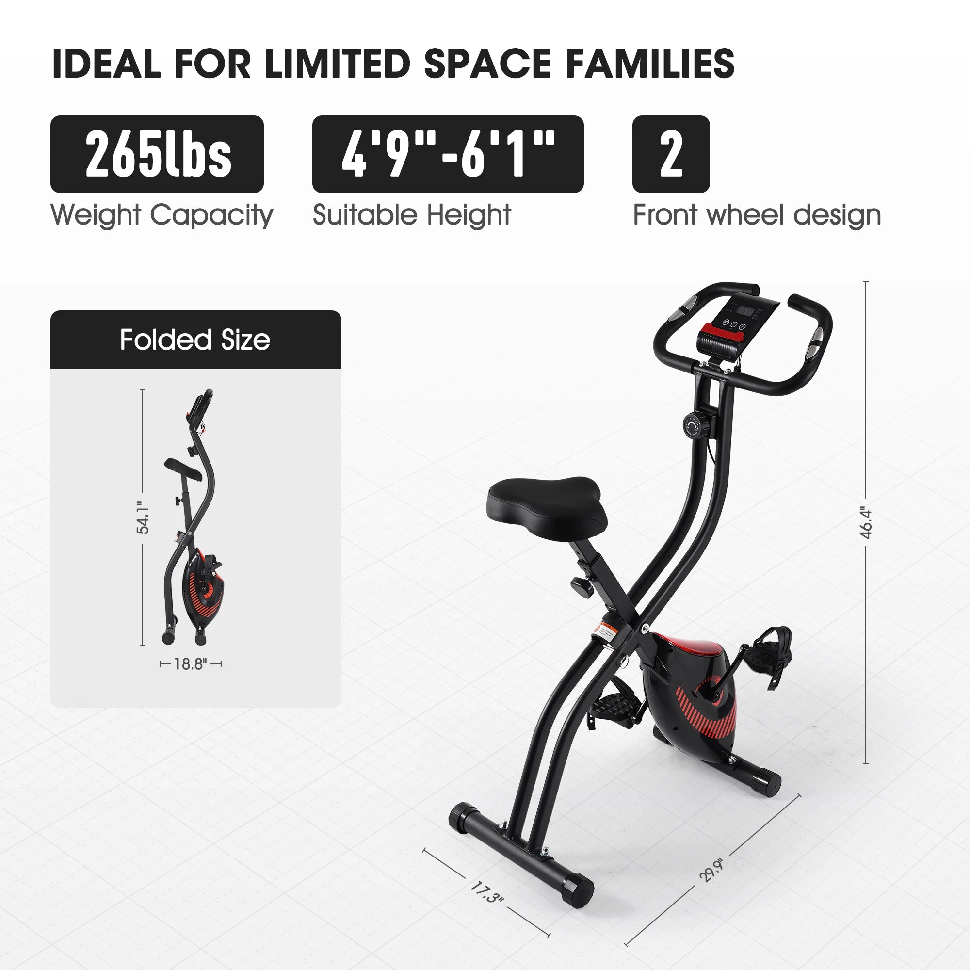 Folding Stationary Exercise Bike
