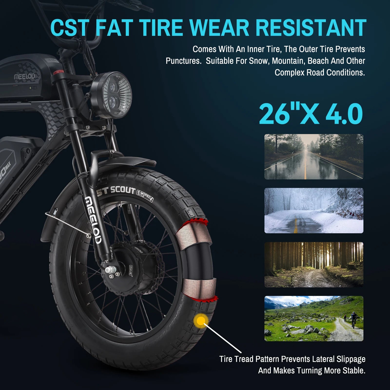 MAX 1200W 48V Fat Tire E-Bike