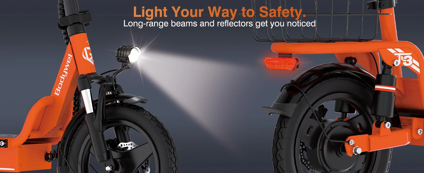 500W E-Scooter w/ Basket