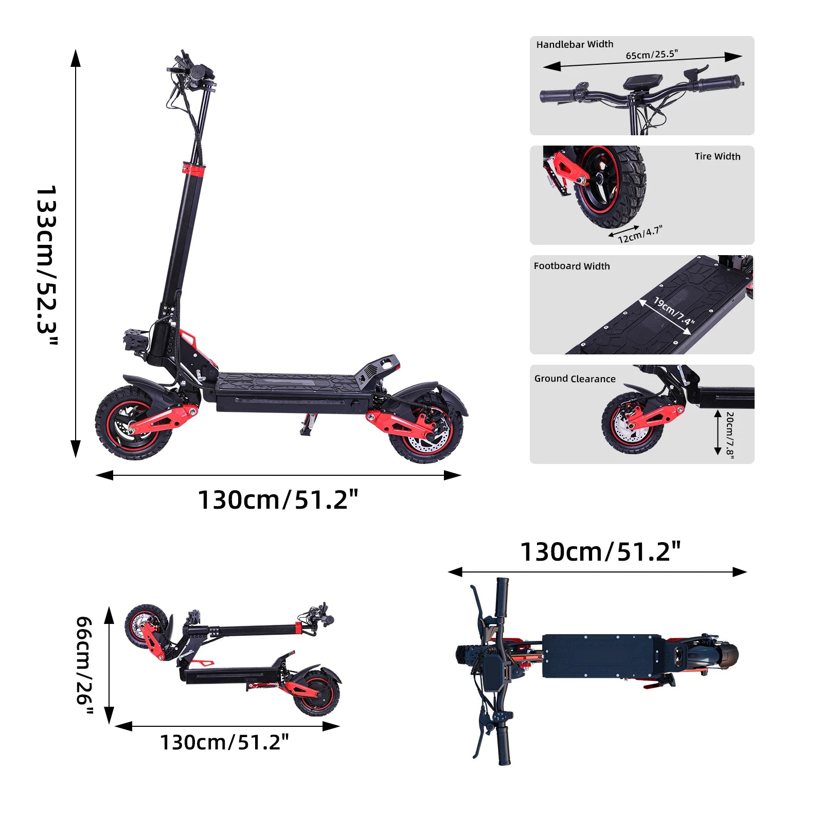 48V 18Ah Off-Road E-Scooter