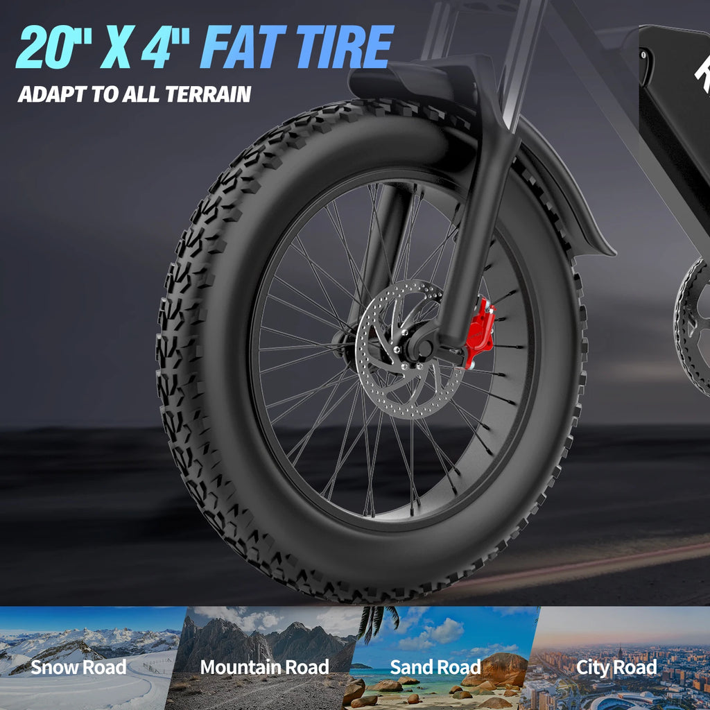 2000W 52V Fat Tire E-Bike
