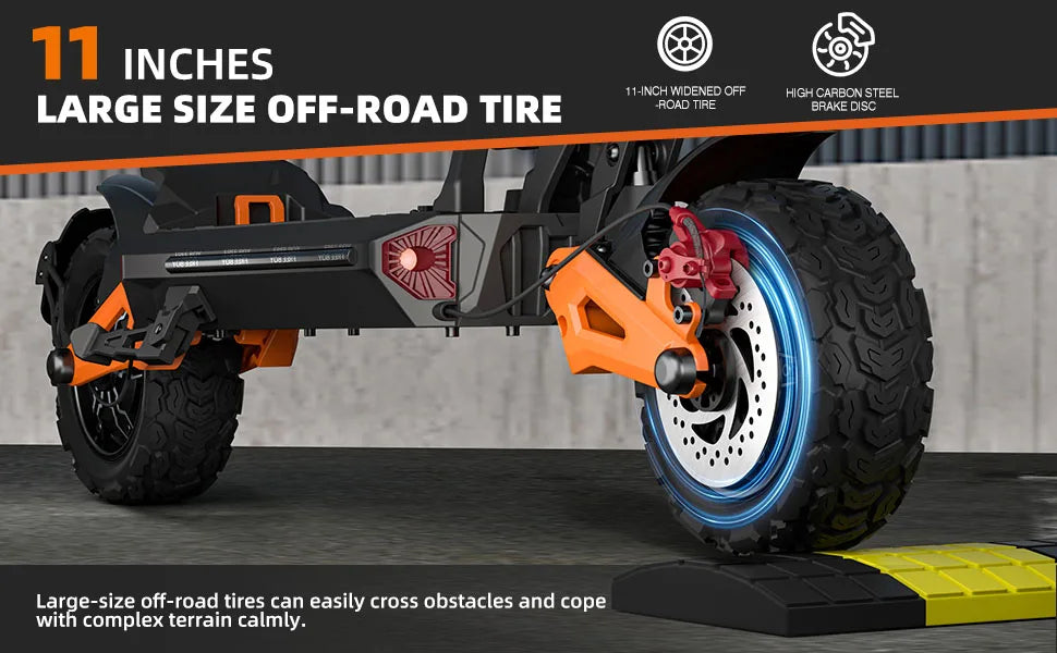 6000W Dual Motor Off-Road E-Scooter