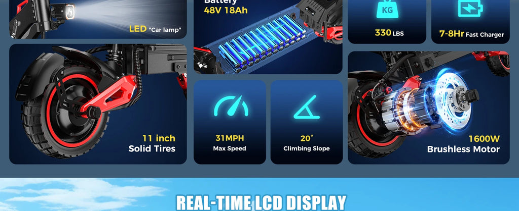 600W 48V Folding E-Scooter