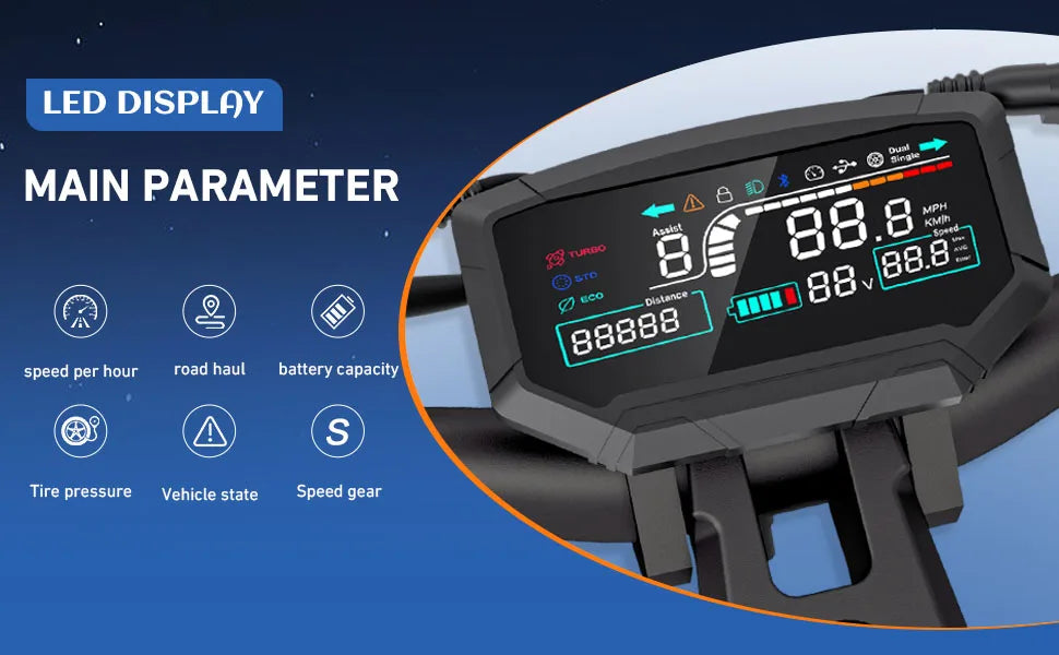 6000W Dual Motor Off-Road E-Scooter