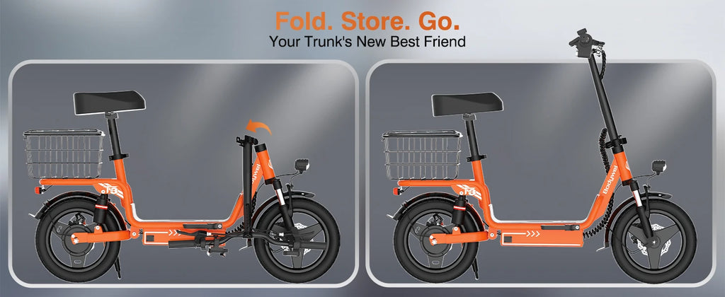 500W E-Scooter w/ Basket