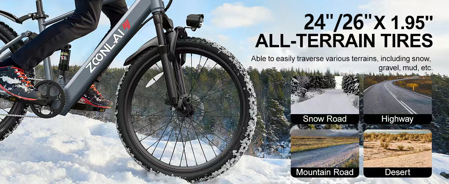 Electric Mountain Bike 26"/24"