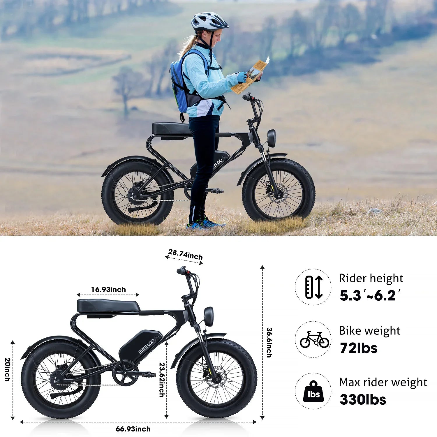MEELD DK200 SE 1200W 48V E-Bike