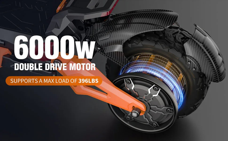 6000W Dual Motor Off-Road E-Scooter
