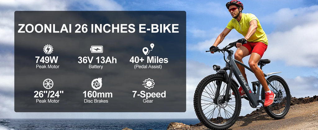 Electric Mountain Bike 26"/24"