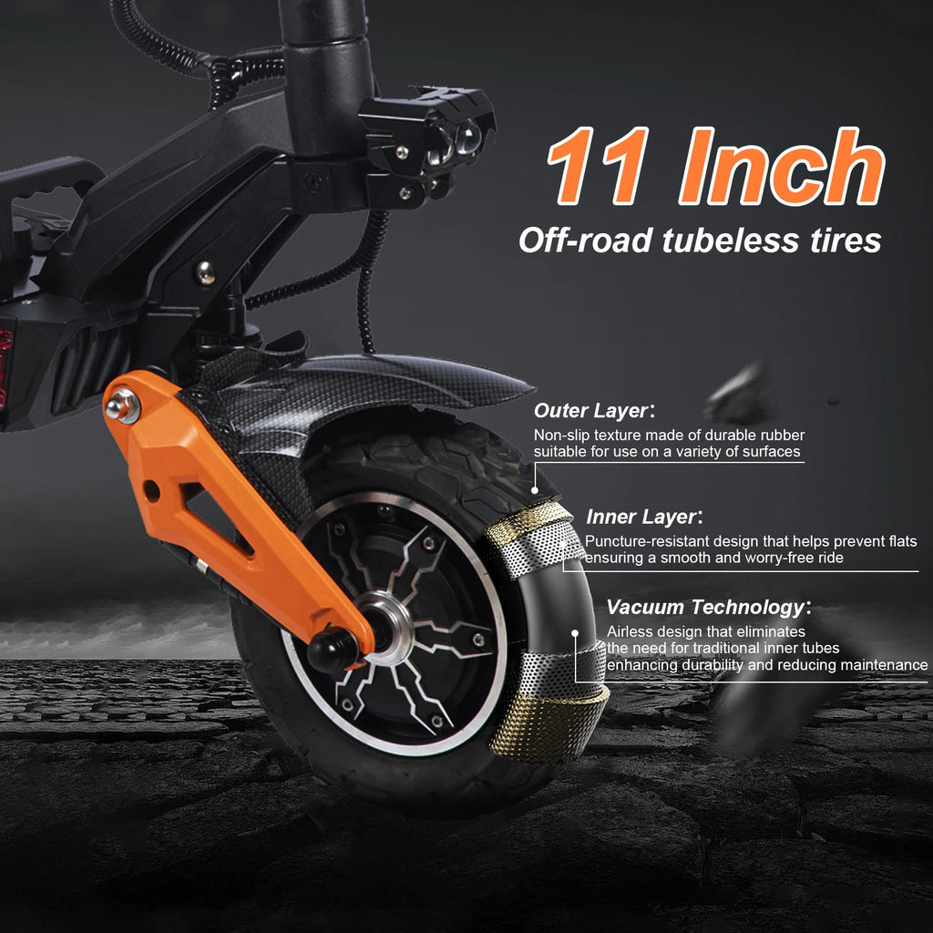 6000W Dual Motor Off-Road E-Scooter