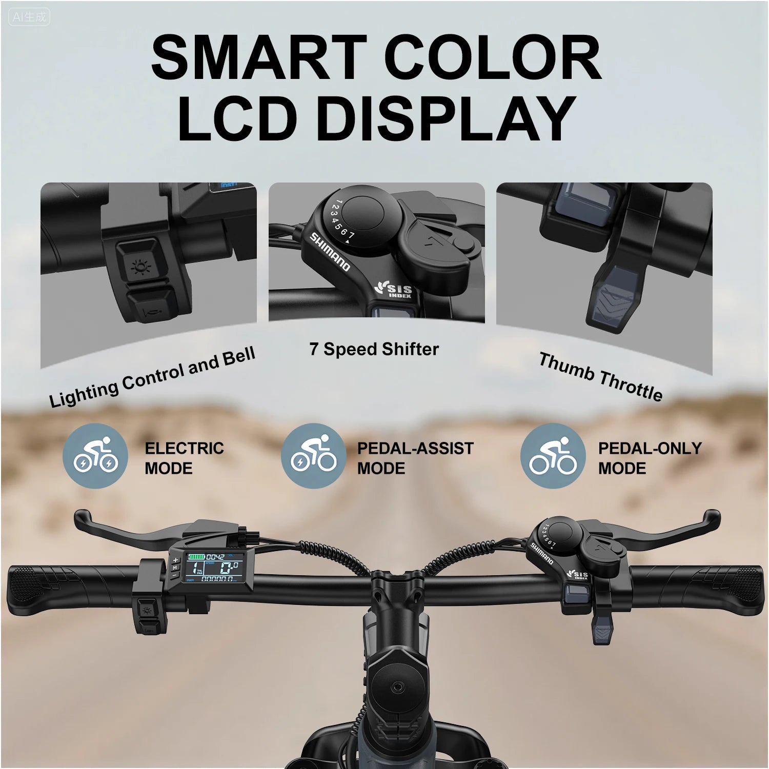 Electric Mountain Bike 26"/24"