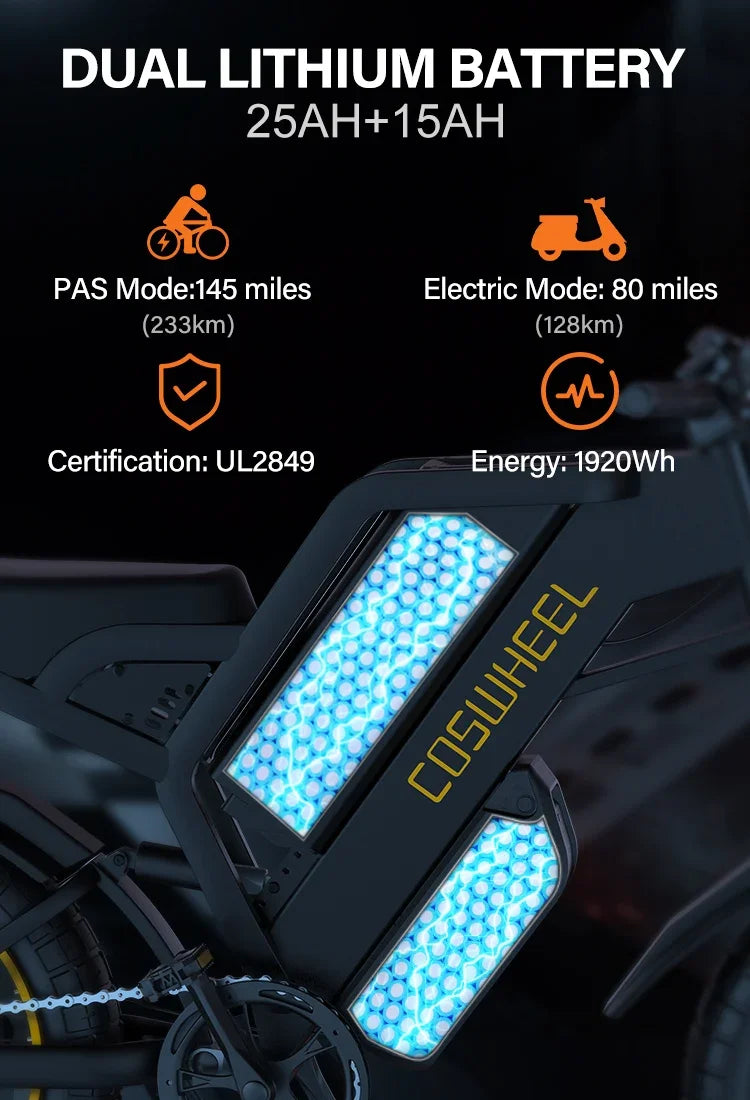 PRO 48V 25Ah Fat Tire E-Bike