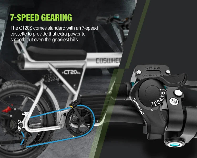 COSWHEEL CT20S 60V 27.5Ah Fat Tire E-Bike