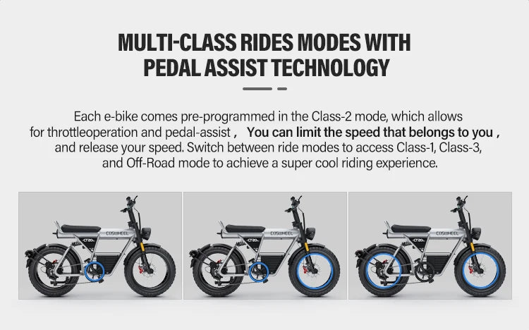 COSWHEEL CT20S 60V 27.5Ah Fat Tire E-Bike