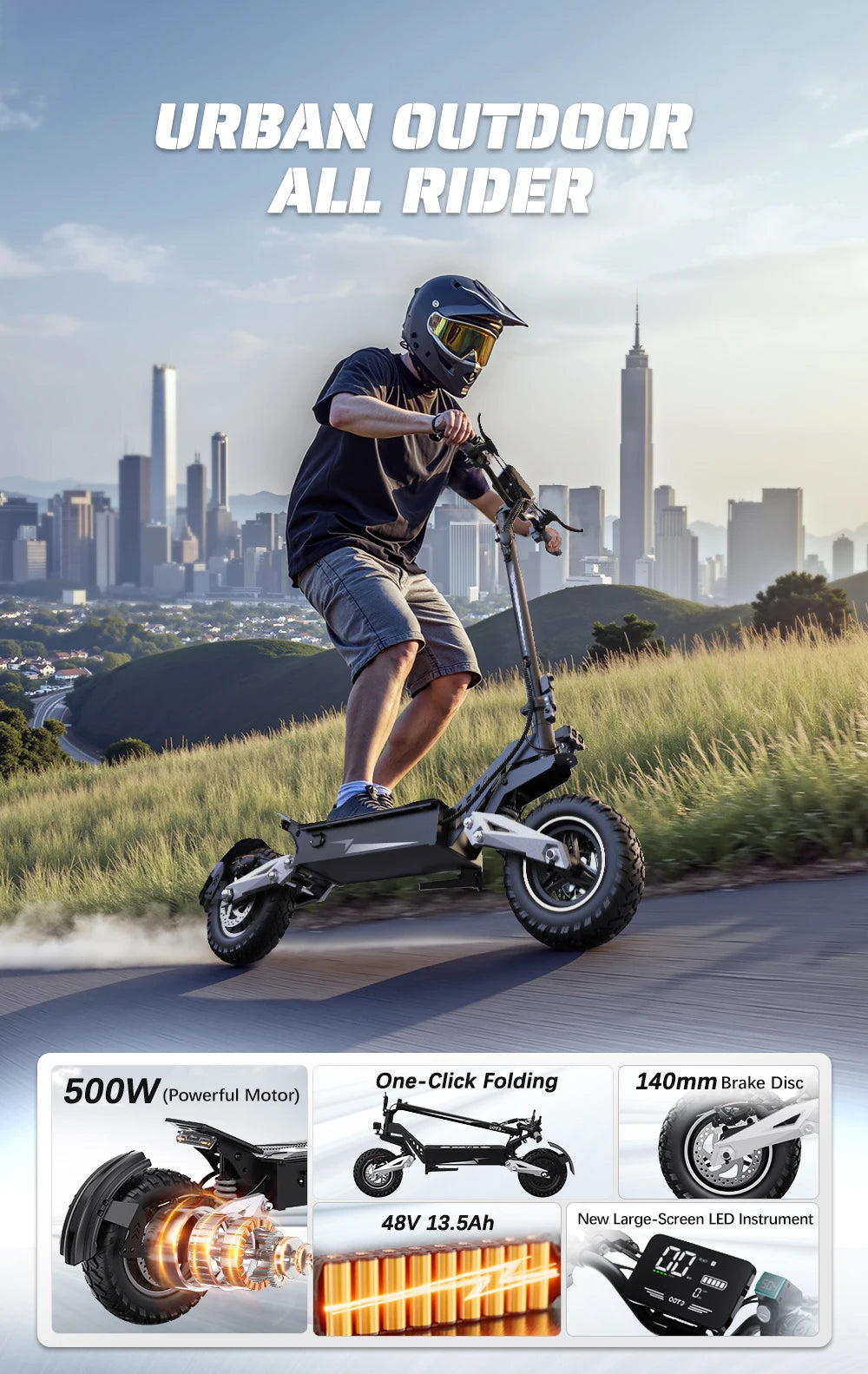 900W Urban Folding E-Scooter