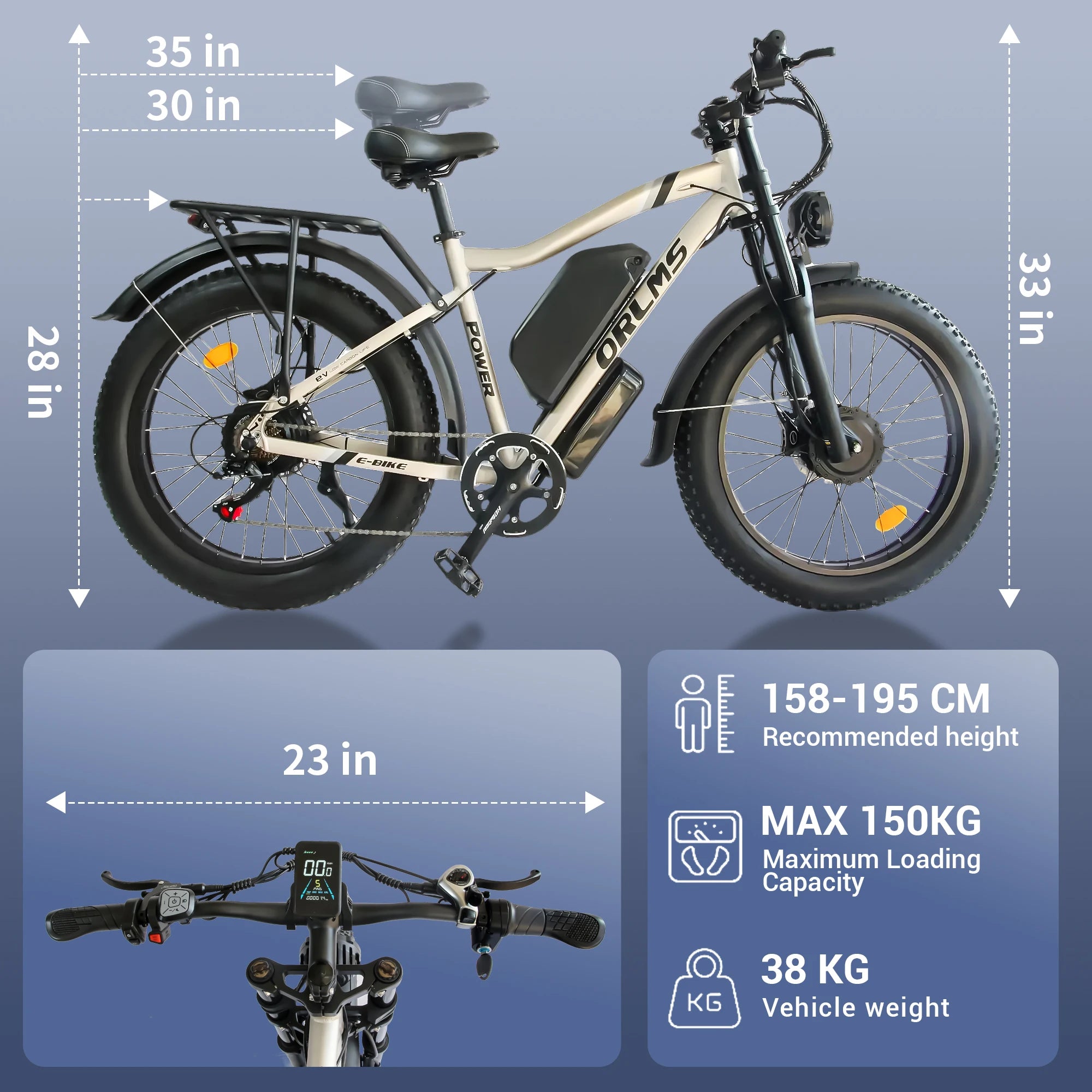 ORLMS MX500 3000W 52V E-Bike