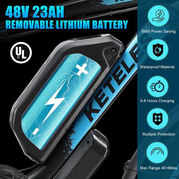 KETELES 80KM 2000W 48V E-Bike