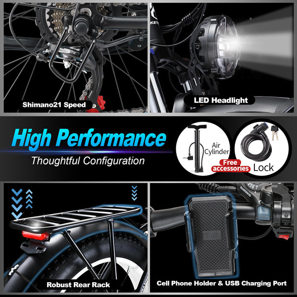 KETELES 80KM 2000W 48V E-Bike